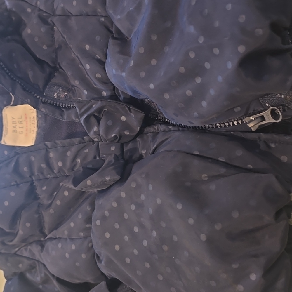Navy Puffer Jacket - Picture 2 of 6